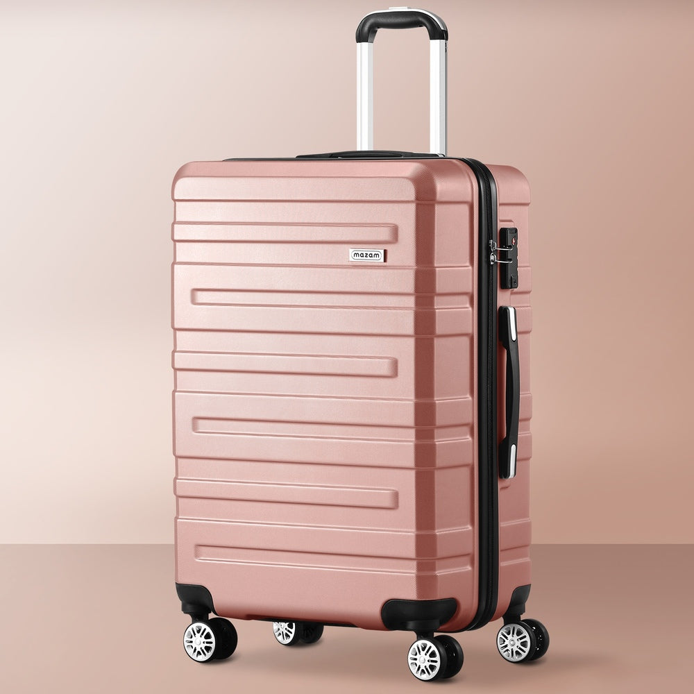 Mazam 28" Luggage Suitcase Trolley Set Travel TSA Lock Pink