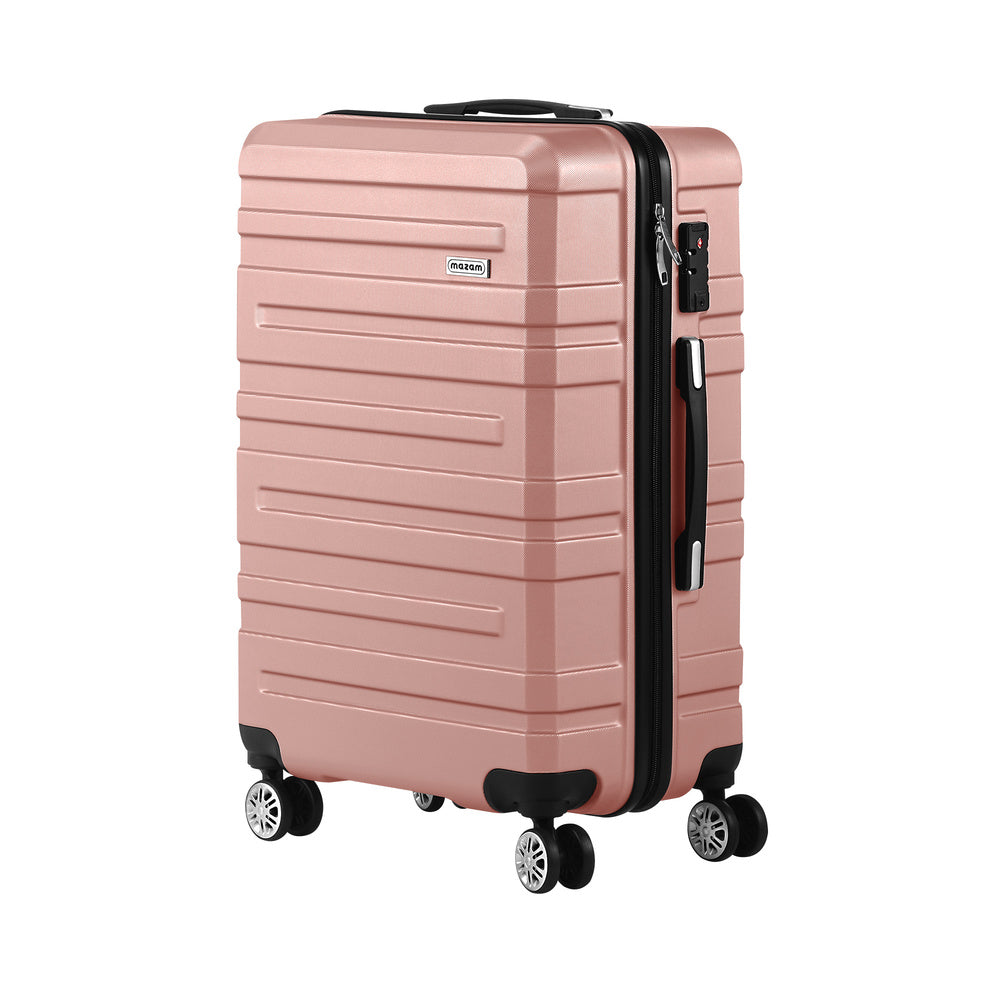 Mazam 28" Luggage Suitcase Trolley Set Travel TSA Lock Pink