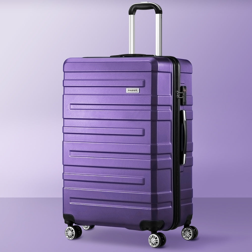 Mazam 28" Luggage Suitcase Trolley Set Travel TSA Lock Purple