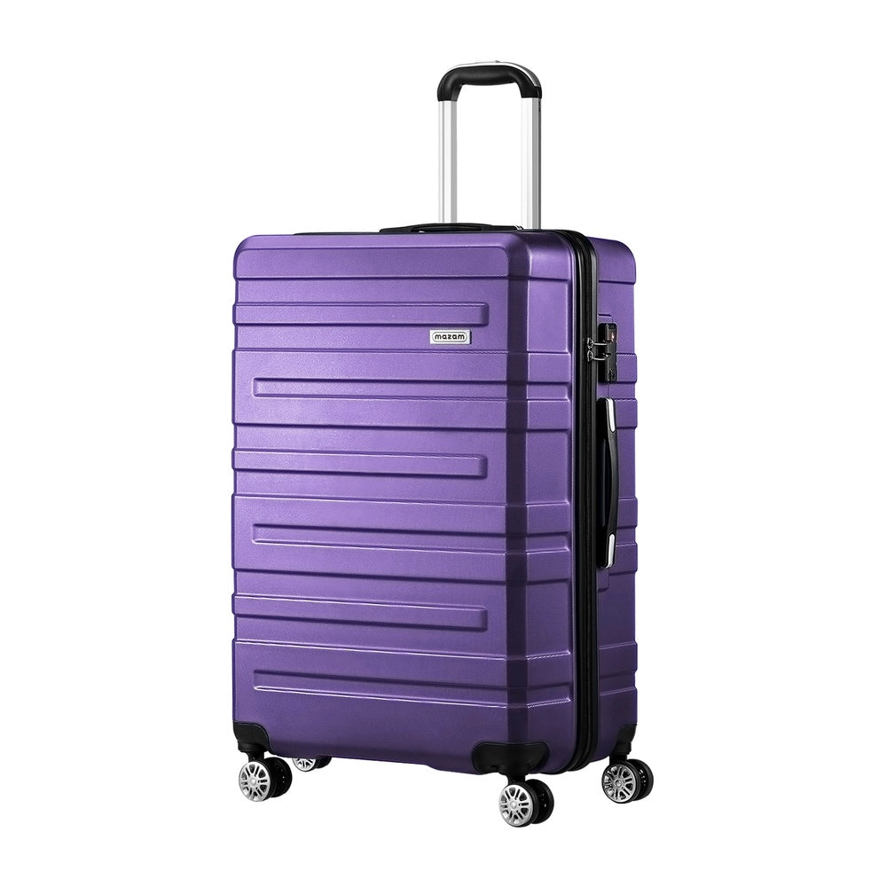 Mazam 28" Luggage Suitcase Trolley Set Travel TSA Lock Purple