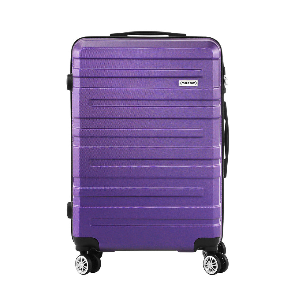 Mazam 28" Luggage Suitcase Trolley Set Travel TSA Lock Purple