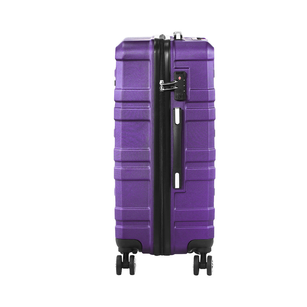 Mazam 28" Luggage Suitcase Trolley Set Travel TSA Lock Purple
