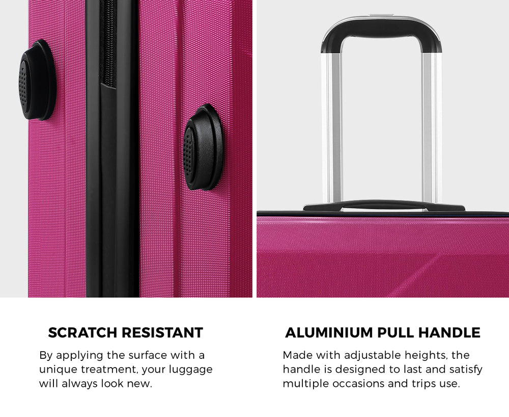 Mazam 28" Luggage Suitcase Trolley Set Travel TSA Lock Red