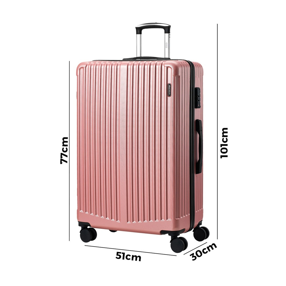 Mazam 28" Luggage Suitcase Trolley Set Travel TSA Lock ABS Case Pink