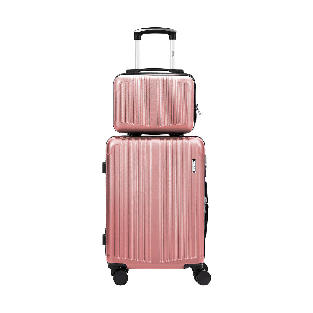 Mazam 2PCS Luggage Suitcase Trolley Set Carry On TSA Hard Case Pink