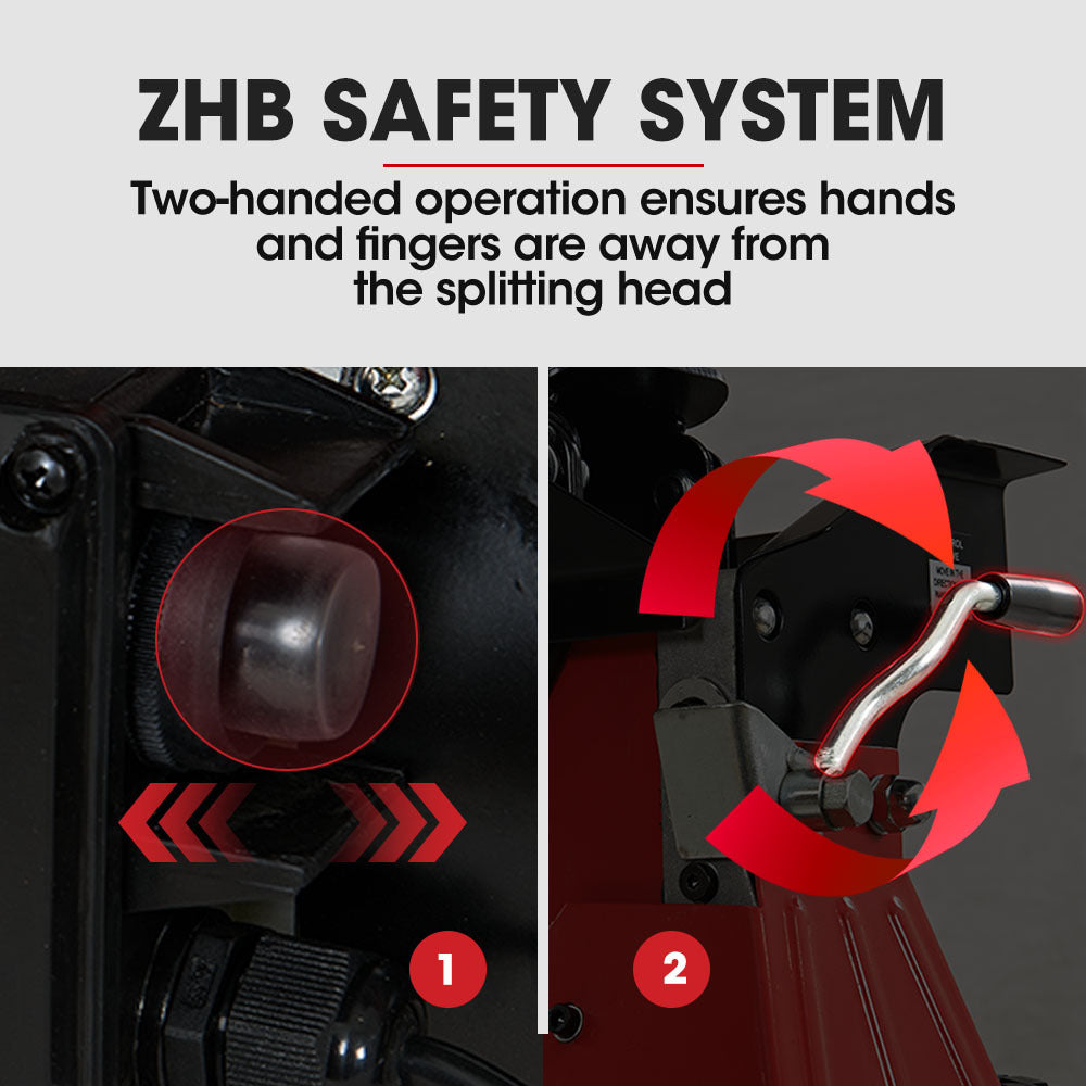 BAUMR-AG 10 Tonne Electric Hydraulic Wood Log Splitter - HPS3800E