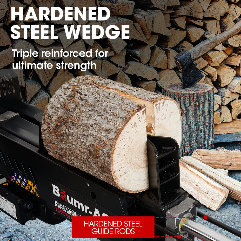 BAUMR-AG 10 Tonne Electric Hydraulic Wood Log Splitter - HPS3800E