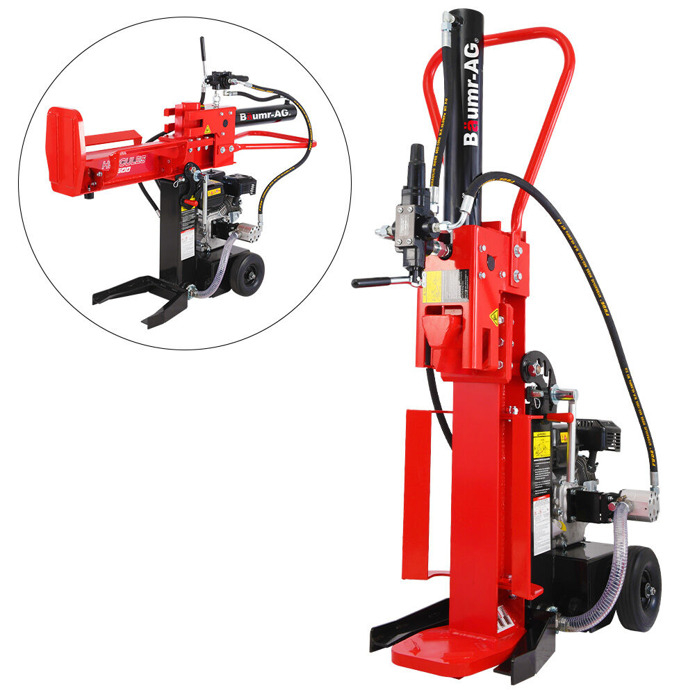 BAUMR-AG 20 Tonne Petrol Hydraulic Wood Log Splitter, Horizontal and Vertical Log Splitter - HPS500