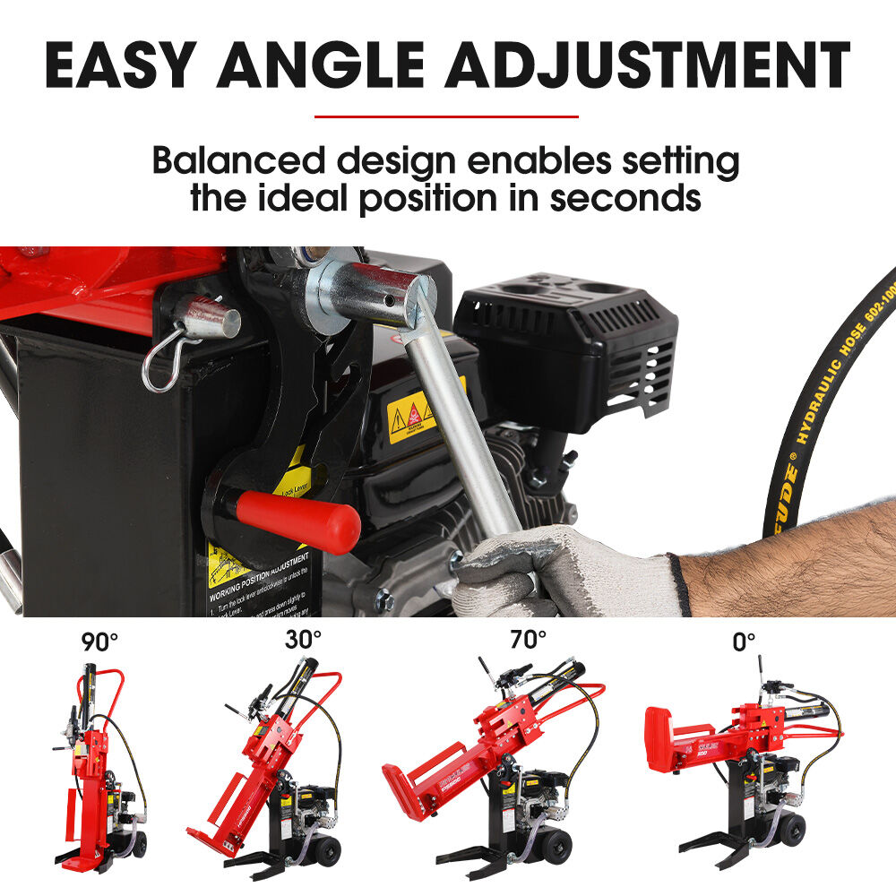 BAUMR-AG 20 Tonne Petrol Hydraulic Wood Log Splitter, Horizontal and Vertical Log Splitter - HPS500