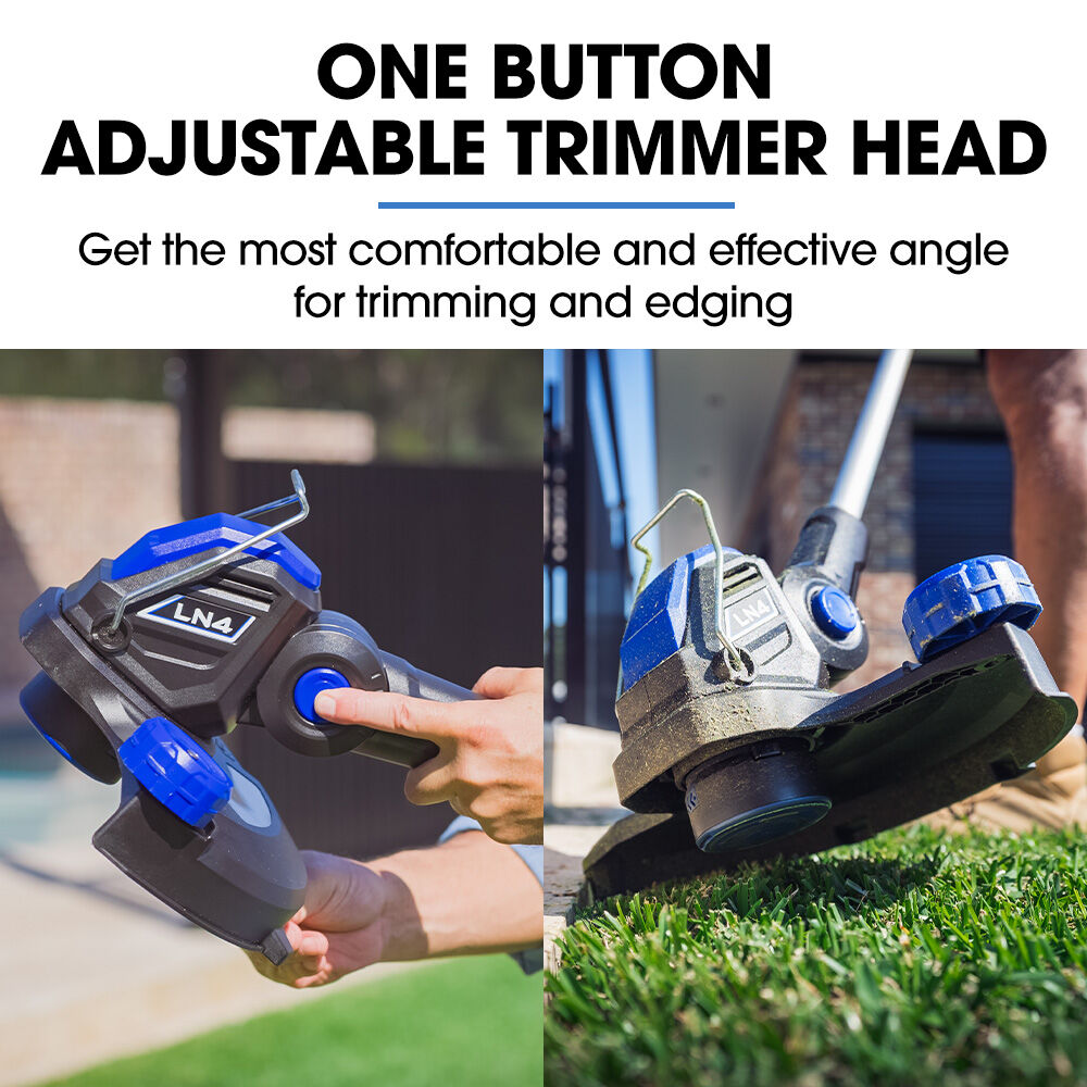 POWERBLADE LN4 20V Cordless Electric Line Trimmer & Garden Edger Kit, with Battery and Fast Charger