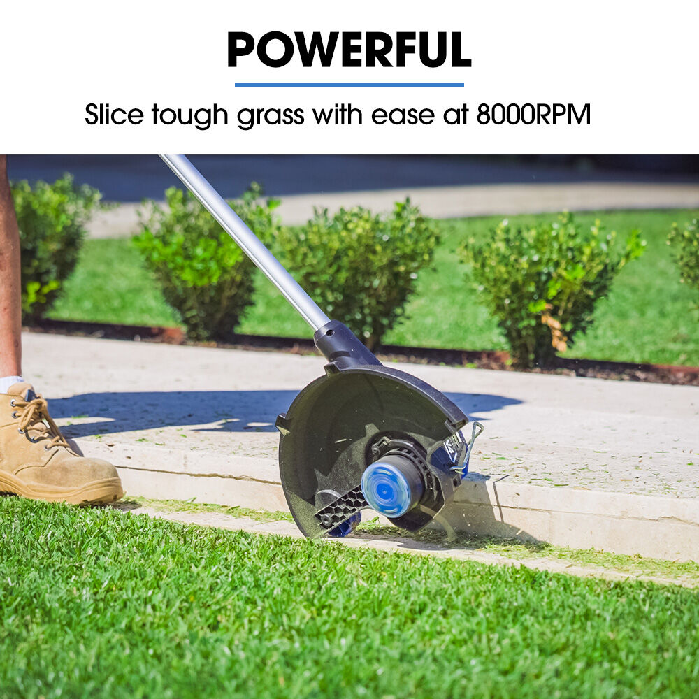 POWERBLADE LN4 20V Cordless Electric Line Trimmer & Garden Edger Kit, with Battery and Fast Charger