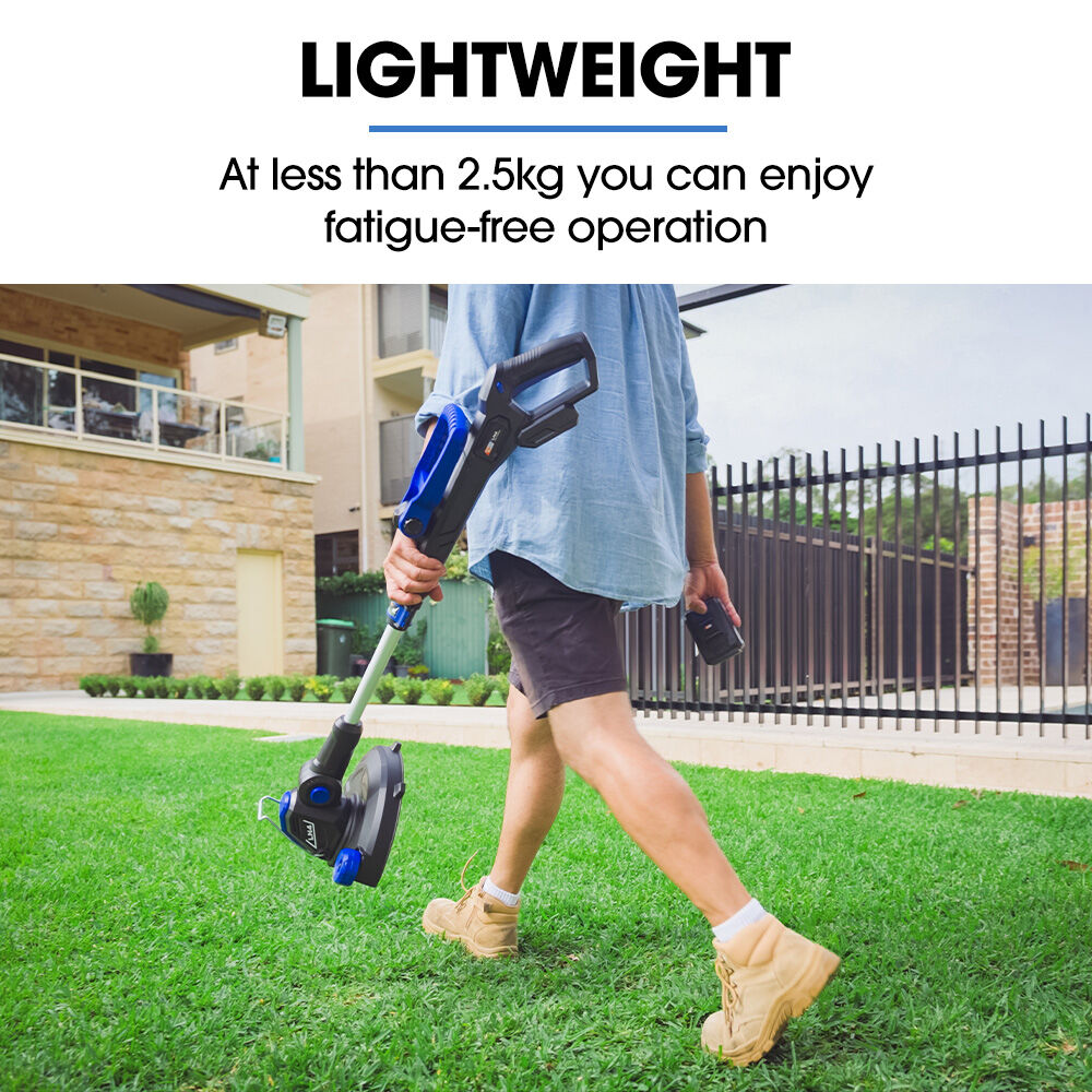 POWERBLADE LN4 20V Cordless Electric Line Trimmer & Garden Edger Kit, with Battery and Fast Charger