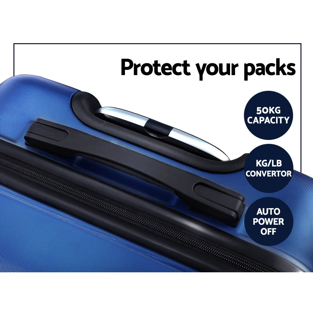 Wanderlite 2Set 20-28 Inch Luggage with TSA Lock Spinner Carry On Hard Shell Travel Suitcase Luggage