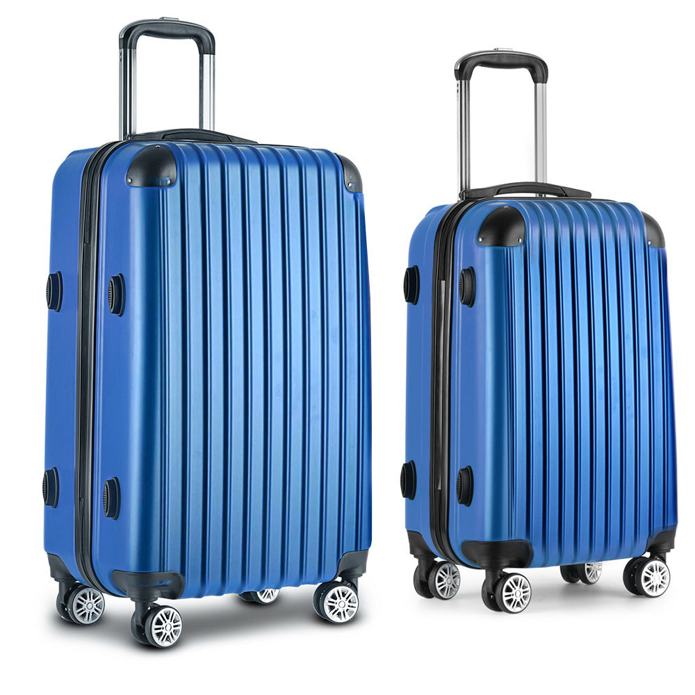 Wanderlite 20-28 Inch Luggage 2Set with TSA Lock Spinner Carry On Hard Shell Travel Suitcase Luggage