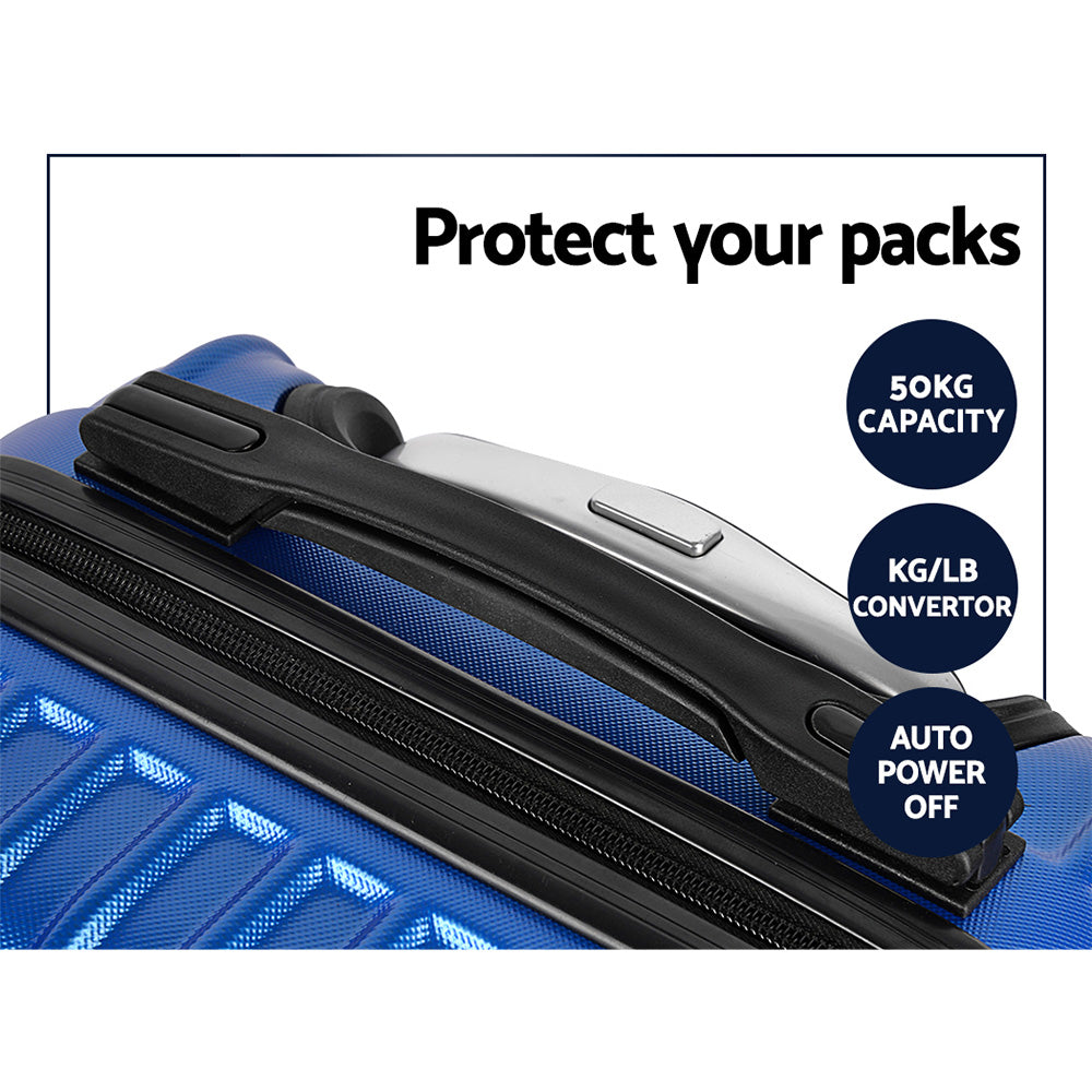 Wanderlite 20-28 Inch Luggage 2Set with TSA Lock Spinner Carry On Hard Shell Travel Suitcase Luggage