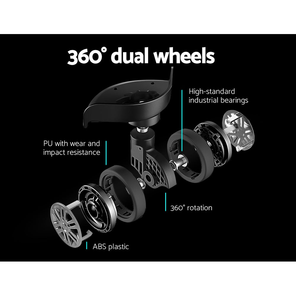 Wanderlite 28-inch Luggage Set with TSA Lock?ABS Hard Shell Travel Suitcase Organiser Luggage Case Black