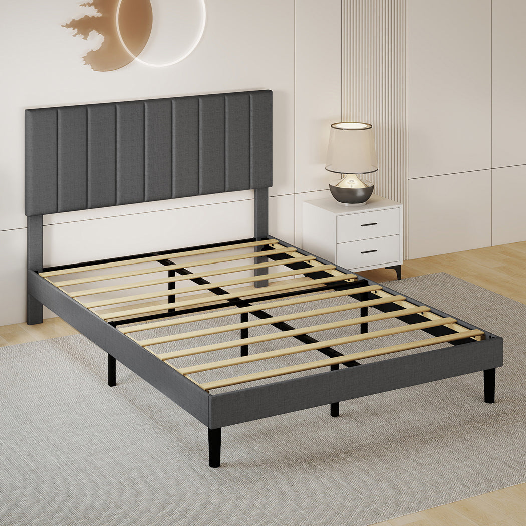 Levede Bed Frame Upholstered Platform Mattress Base Queen-2011971106336018438