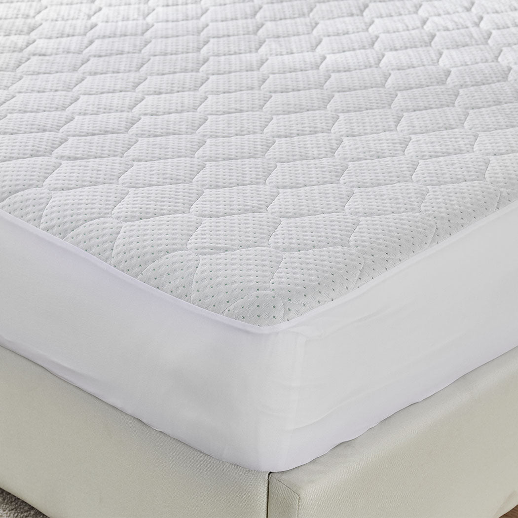 Dreamz Mattress Protector Topper Bamboo Double-2018816693085802502