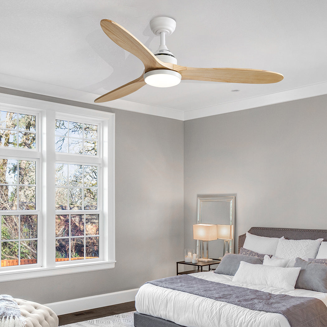 Spector 52'' Ceiling Fan LED Light DC Natural-2018816906051588102
