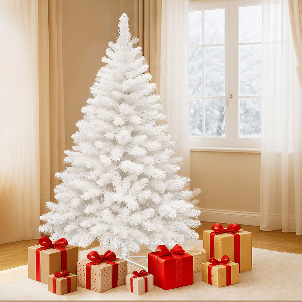 Santaco 1.5M 380 Tips White Christmas Tree-2006732744087965702