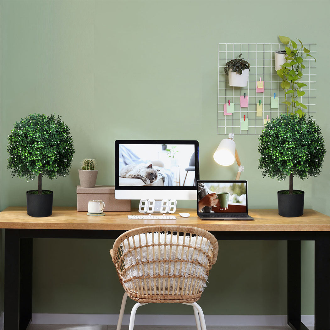 Lambu Artificial Boxwood Topiary Ball Tree-2018816831992762374