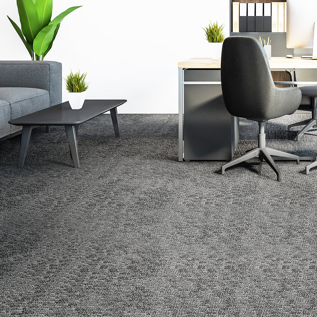 Marlow 20x Carpet Tiles 5m2 Box Heavy Grey-2018816862242082822