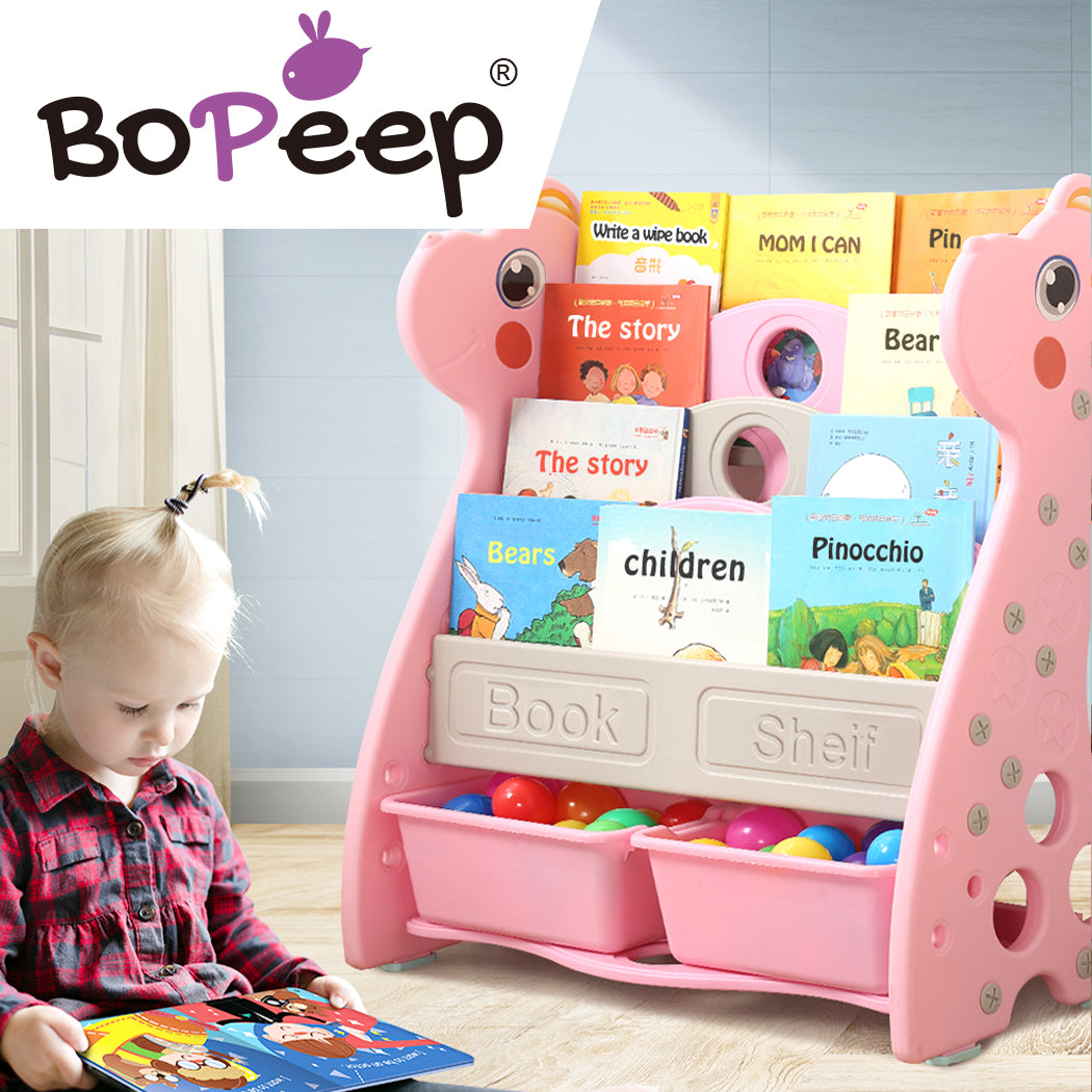 BoPeep Kids Bookshelf Bookcase Magazine Pink-2018816767715053574