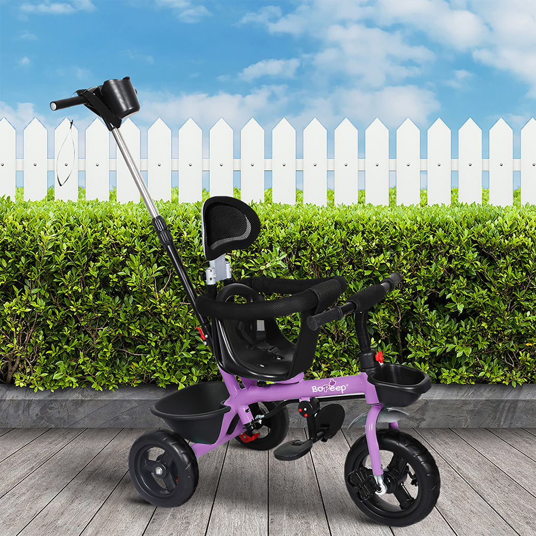 BoPeep Kids Tricycle Ride On Trike Toddler Purple-2006733204148588550