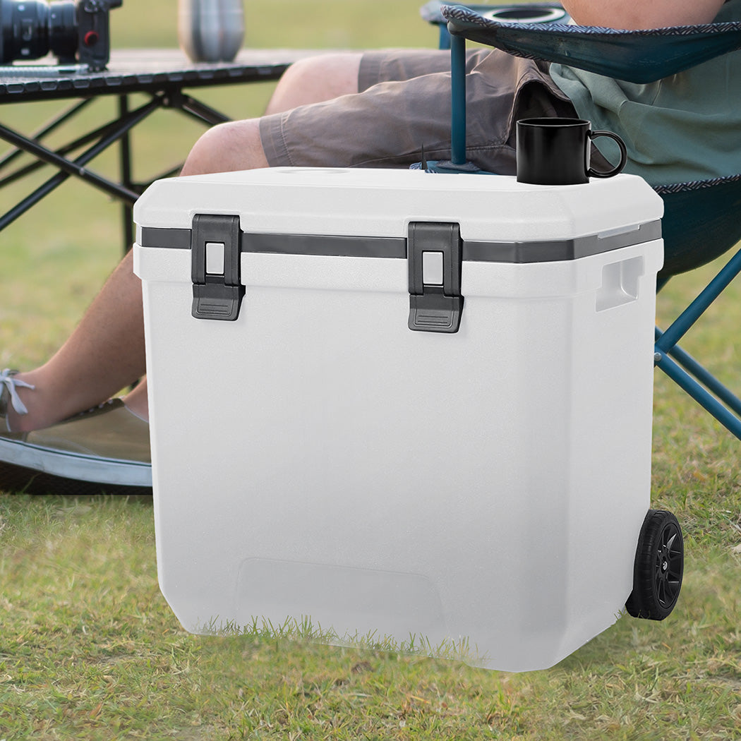 Mountview Cooler Ice Box 27L/43L Portable Chest Trolly For Camping BBQ Picnic-2018816881380691974