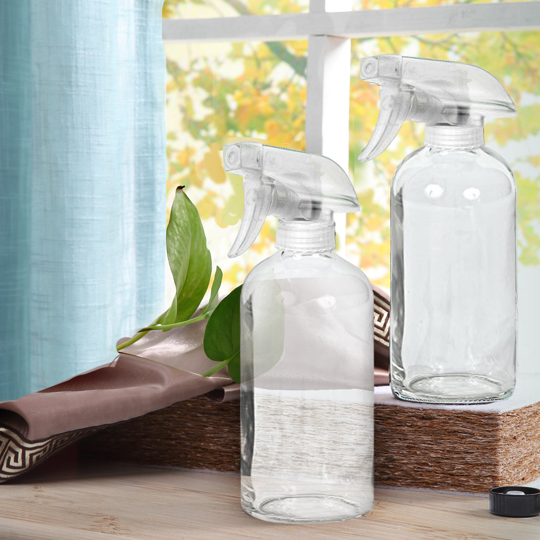 4x 500ml Clear Glass Spray Bottles Trigger-1954802900874170374