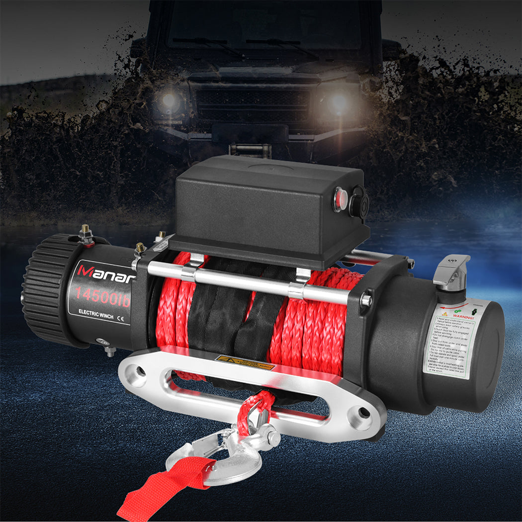 Electric Winch 14500LBS/6575KG 12V Wireless-2018816929485164550