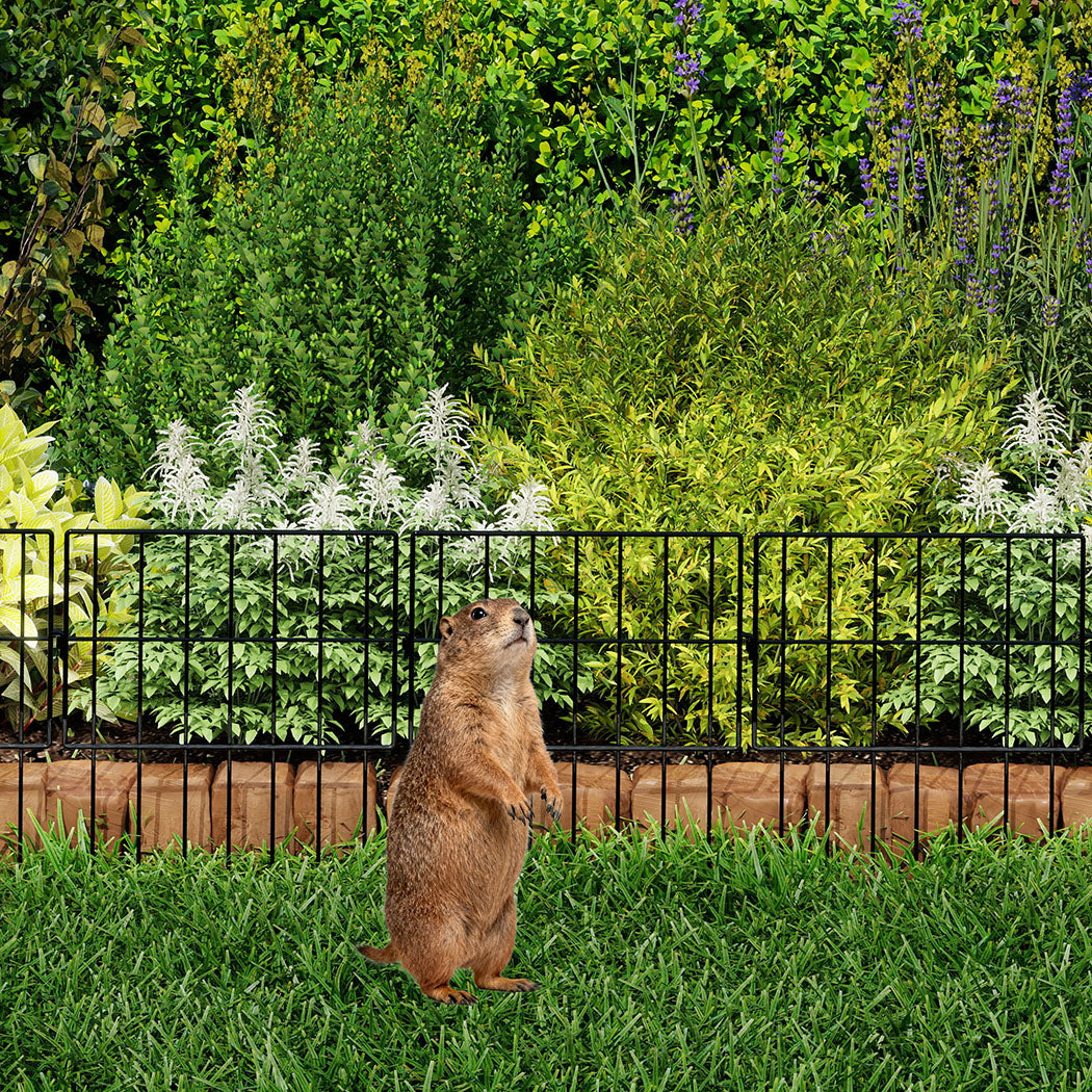 Mountview 25 Pcs Garden Fence Border Rustproof Metal-2006733422801850373