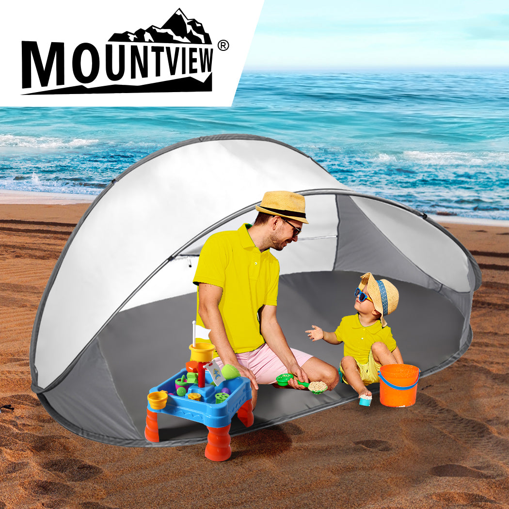 Mountview Pop Up Tent Camping Beach Grey-2006732914938744838