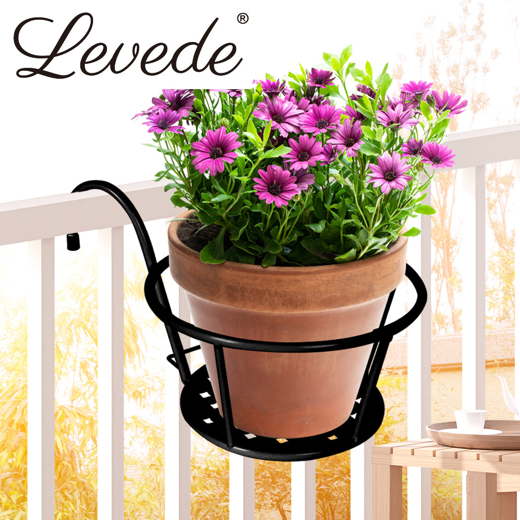 Levede 1x Flower Holder Plant Stand Black-2006732929962741766