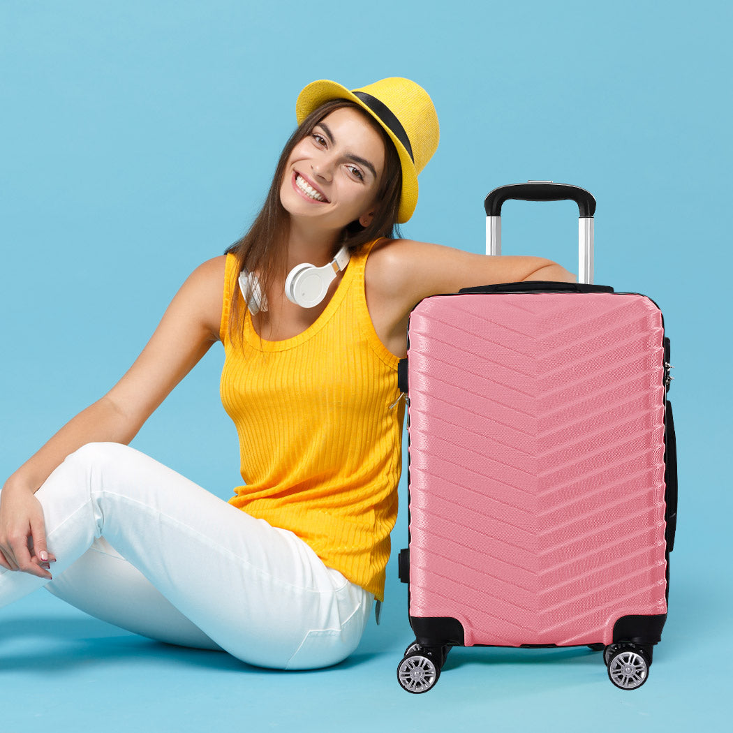 Slimbridge 20" Carry On Travel Luggage Rose 20 inch-2006733061781327878