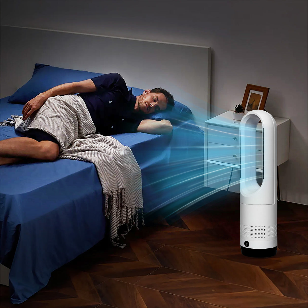 Spector Bladeless Tower Fan 2 In 1 Cooler & Heater Fan-2018816851404001287