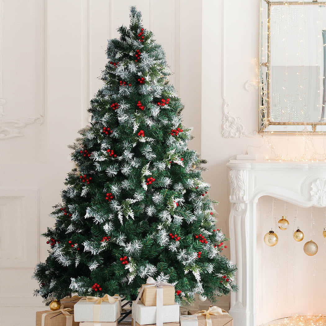 SANTACO Christmas Tree Snow Flocked 2.1M-2006732856046522374