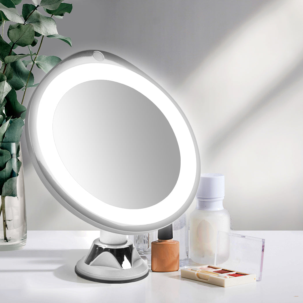 10x Magnifying Makeup LED Mirror 360 Dgree-1954802498036436998