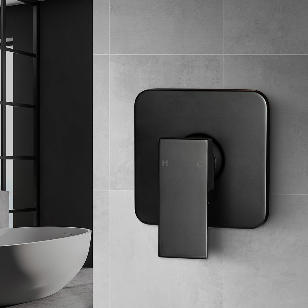 Dutxa Bathroom Shower Mixer Tap Brass Black-2018816691387109382