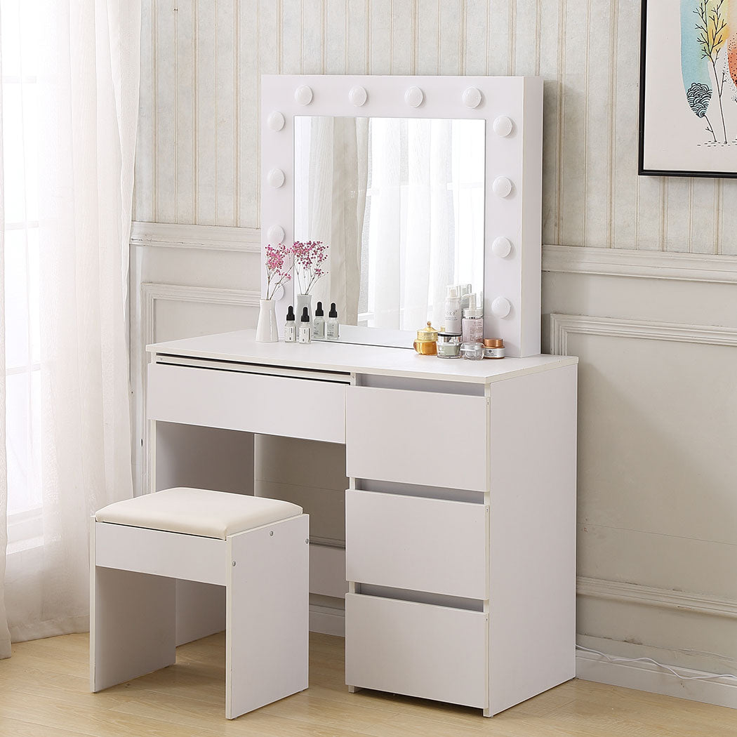 Levede Dressing Table Vanity Set Stool-2006732941421580294
