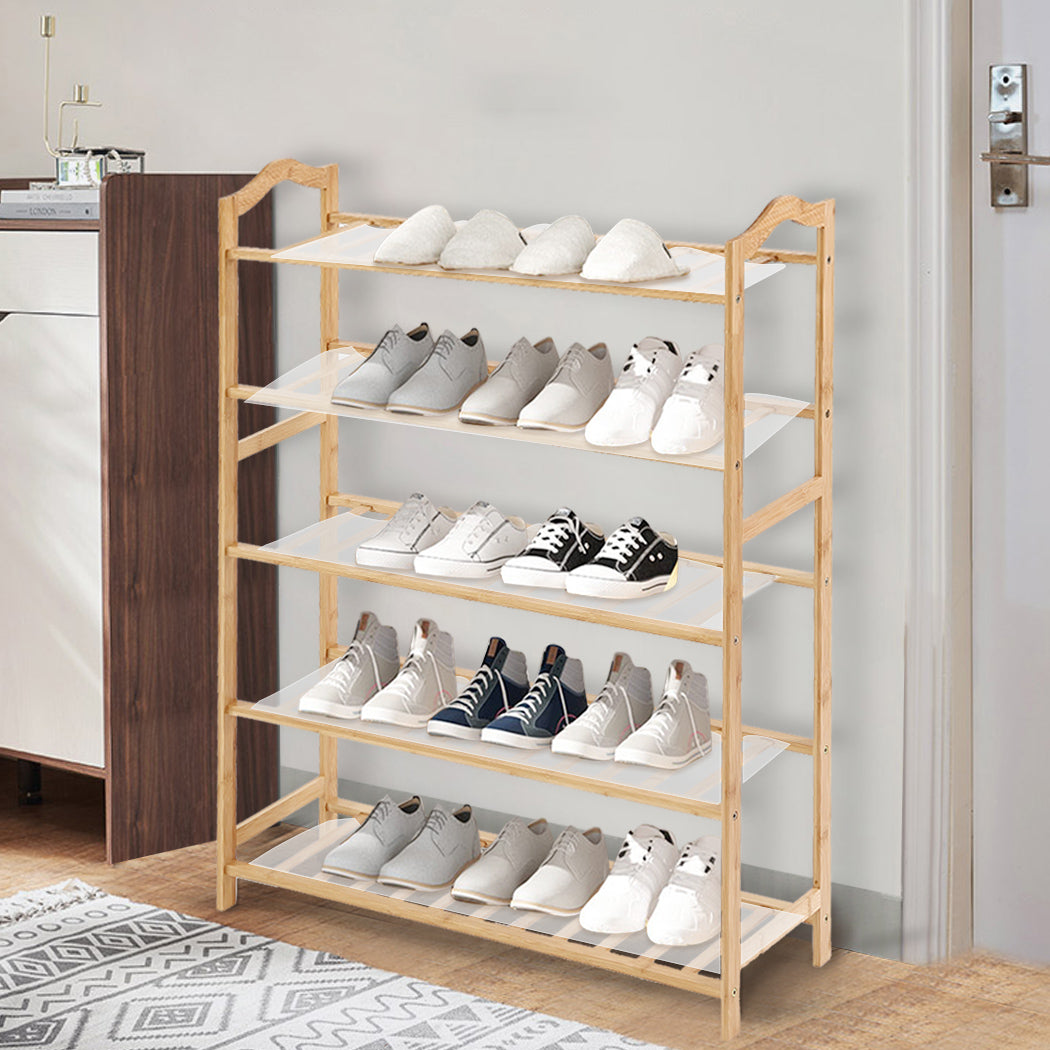 Levede Bamboo Shoe Rack Storage Wooden-2018816704905351174