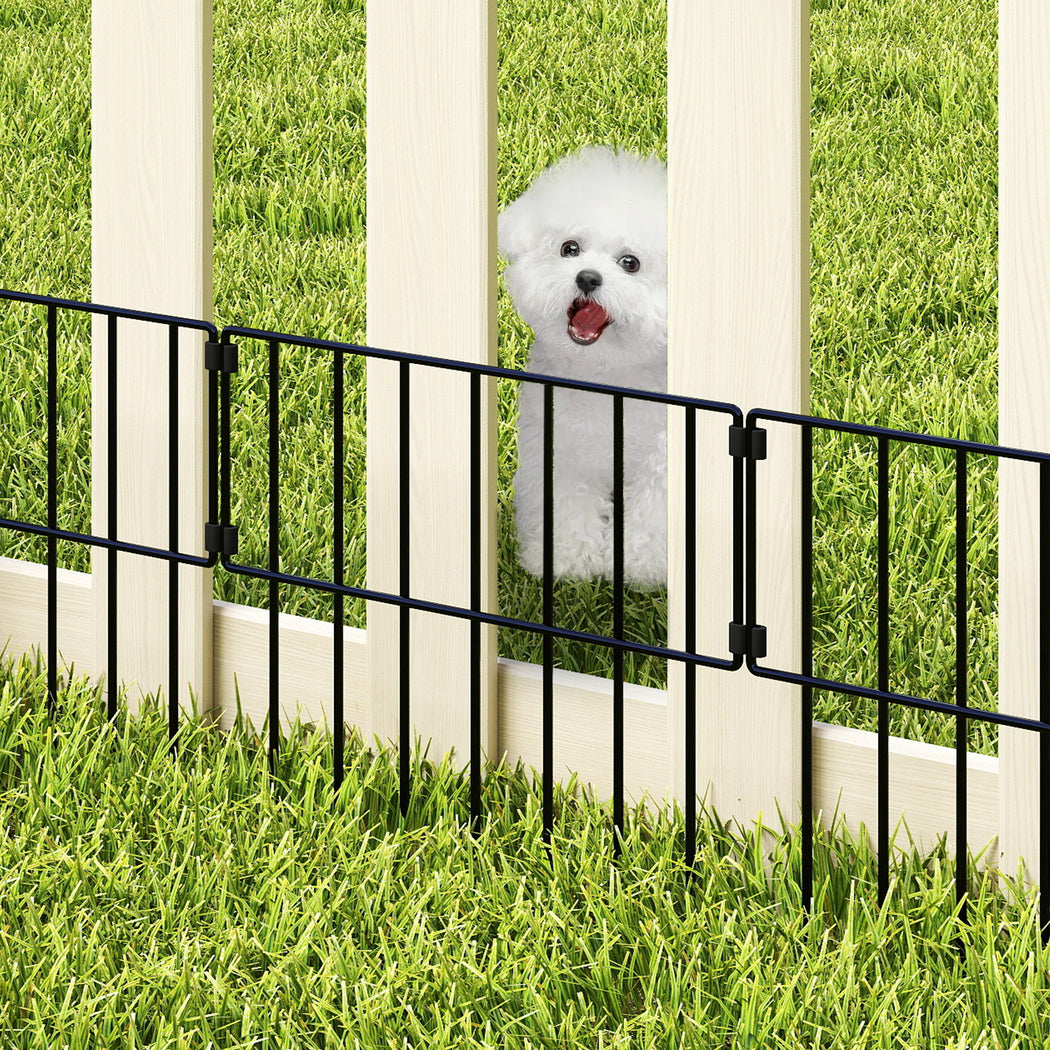 Mountview 10 Pcs Garden Fence Border Rustproof Metal-2006733422592135174