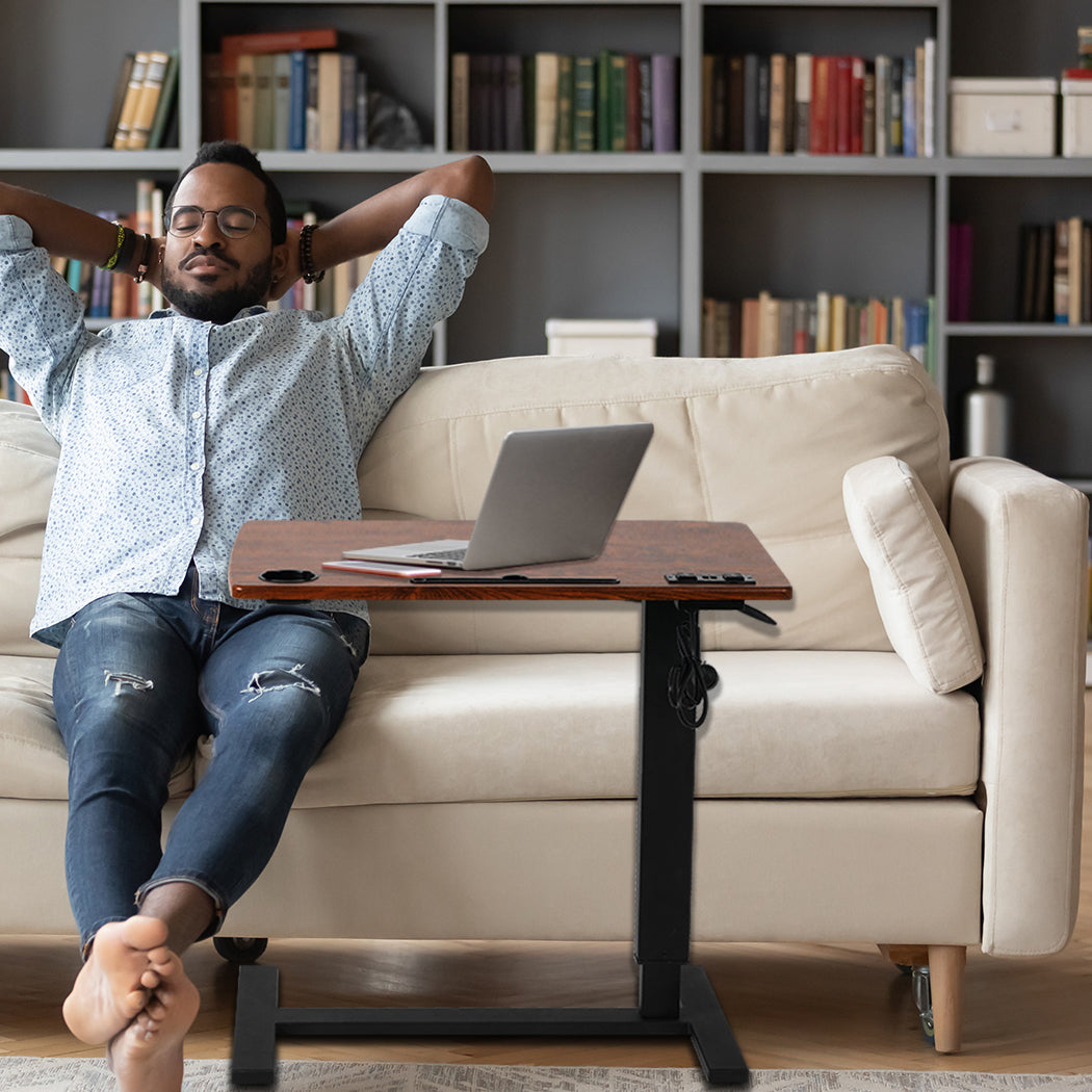Levede Standing Desk Height Adjustable Brown-2006733138037968903