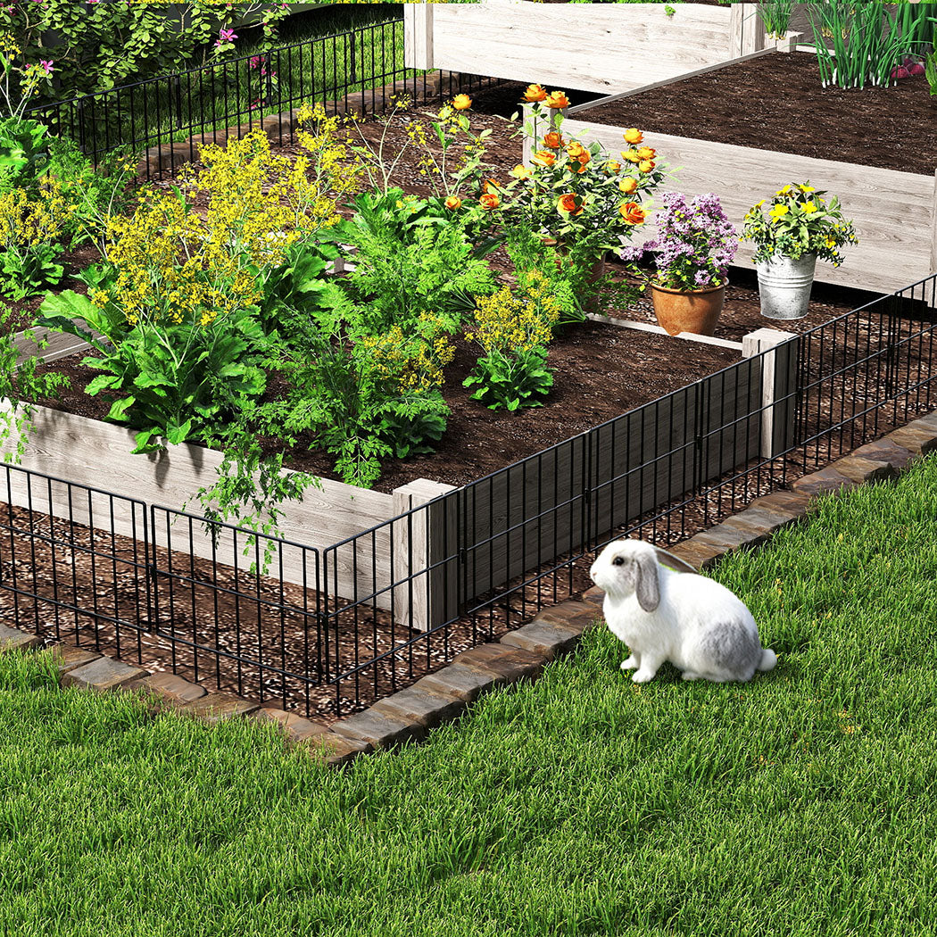 Mountview 25 Pcs Garden Fence Border Rustproof Metal-2006733422801850374