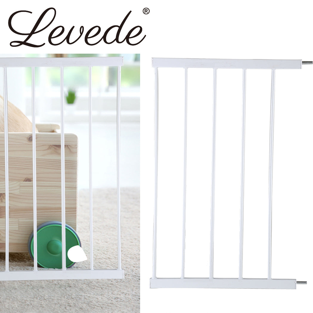 Levede Baby Safety Gate Adjustable Pet White 45cm Extension-2018816650576531463