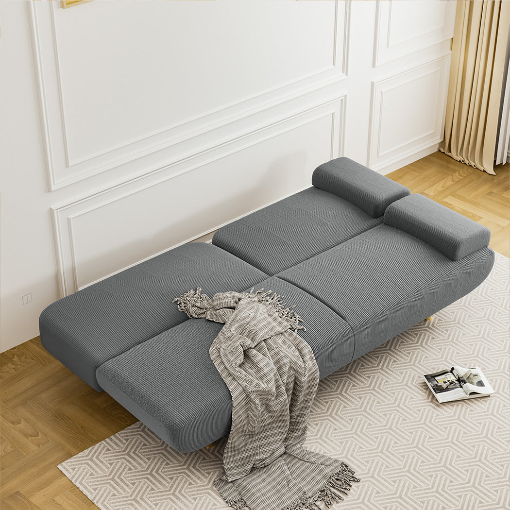 LEVEDE CONVERTIBLE SOFABED WITH USB CHARGE AND SIDE TABLE-2006732844742873094