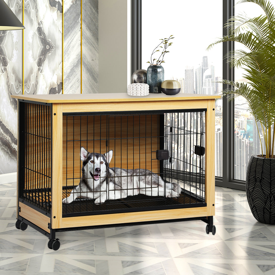 PaWz Wooden Wire Dog Kennel Side End XXL XX-Large-2018816921830559751