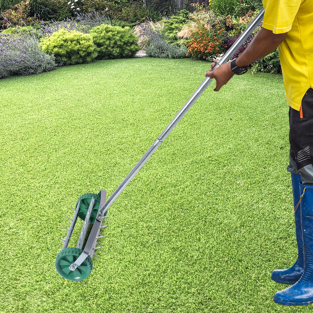 Lawn Aerator Roller Scarifier Rolling-2006733178244567047