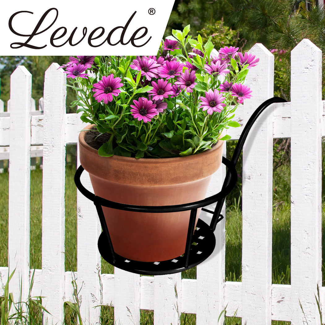 Levede 1x Flower Holder Plant Stand Black-2006732929962741767