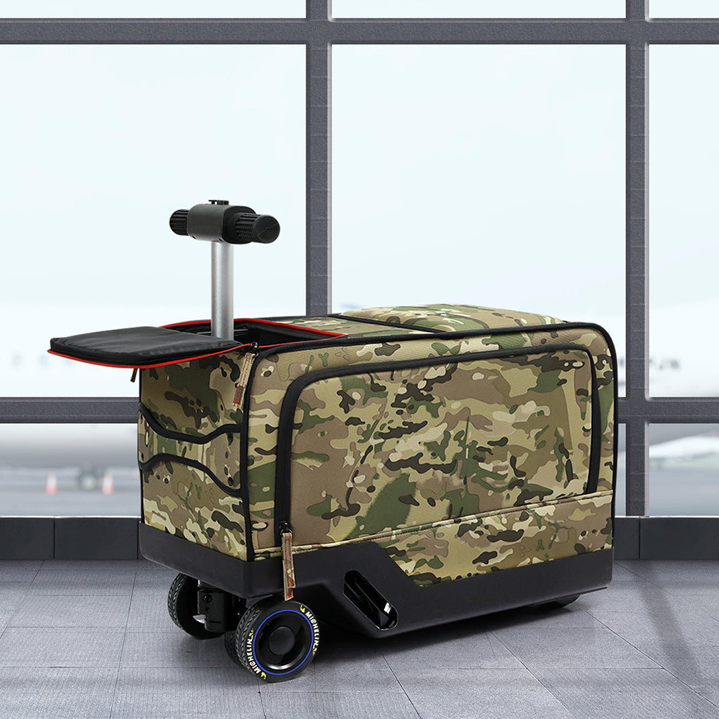 Slimbridge 20" Electric Riding Luggage Suitcase Green Colour-1954802821153034247